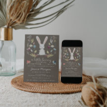 Eine kleine, sonnige Babydusche - Einladung