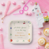 Eine kleine Spross-Baby-Party Pappteller (Party)
