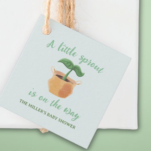 Eine kleine Sprout Garden Pflanze Lover Kinderdusc Geschenkanhänger