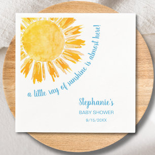 Eine kleine Strahl Sonnenschein Jungen-Baby-Party Serviette