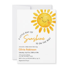 Eine kleine Strahlung Sonnenschein Baby Shower