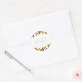 Eine kleine Süsse auf der Way Baby Dusche Runder Aufkleber (Umschlag)