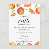 Eine kleine Süsse auf der Way Baby Dusche Wasserfa Postkarte (Vorderseite)