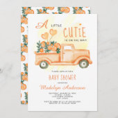 Eine kleine Süsse auf der Way Citrus Baby Dusche Einladung (Vorne/Hinten)