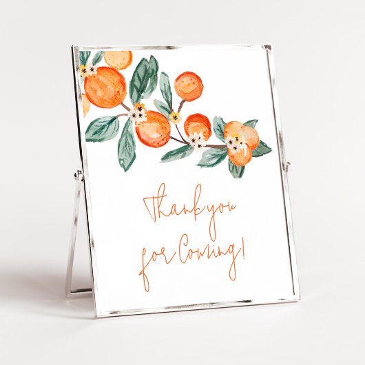 Eine kleine Süsse auf Way Orange Vielen Dank für I Poster