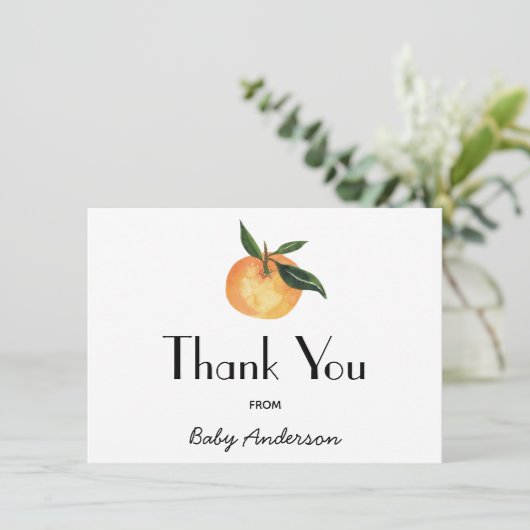 Eine kleine Süsse Babydusche Danke (Stehend Vorderseite)