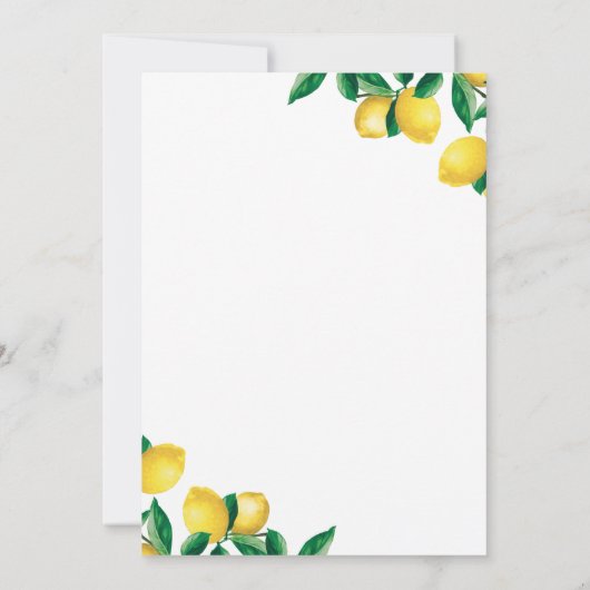 Eine kleine Süsse Babydusche Einladung (Rückseite)