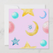 Eine kleine, süße Babydusche Einladung (Rückseite)