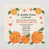 Eine kleine Süsse Babydusche Einladung (Vorne/Hinten)