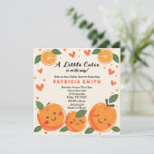 Eine kleine Süsse Babydusche Einladung (Stehend Vorderseite)