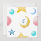 Eine kleine, süße Babydusche Einladung (Rückseite)