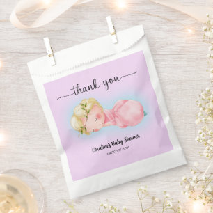 Eine kleine, süße Babydusche Geschenktütchen