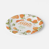 Eine kleine Süsse Babydusche Pappteller (Schrägansicht)