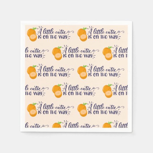Eine kleine Süsse Babydusche Serviette (Vorderseite)