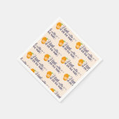 Eine kleine Süsse Babydusche Serviette (Ecke)