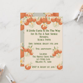 Eine kleine Süsse befindet sich auf dem Weg nach O Einladung