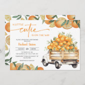 Eine kleine Süsse befindet sich auf dem Weg zur Ba Einladung (Vorne/Hinten)