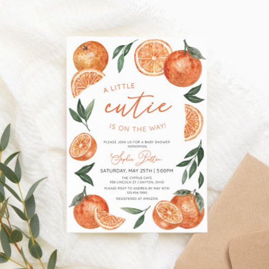 Eine kleine Süsse befindet sich auf dem Weg zur Ba Einladung