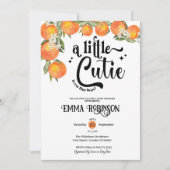 Eine kleine Süsse befindet sich auf dem Weg zur Or Einladung (Vorderseite)