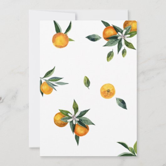 Eine kleine Süsse befindet sich auf der Way Baby D Einladung (Rückseite)