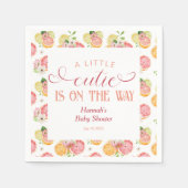 Eine kleine Süsse befindet sich auf der Way Baby D Serviette (Vorderseite)