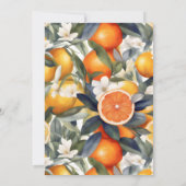 Eine kleine Süsse befindet sich auf der Way Citrus Dankeskarte (Rückseite)