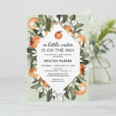 Eine kleine Süsse befindet sich auf der Way Citrus Einladung (Stehend Vorderseite)