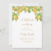 Eine kleine Süsse befindet sich auf der Way Orange Einladung (Vorderseite)