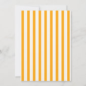 Eine kleine Süsse befindet sich auf der Way Orange Einladung (Rückseite)