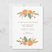 Eine kleine Süsse befindet sich auf der Way Orange Einladung (Vorderseite)