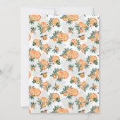 Eine kleine Süsse befindet sich auf der Way Orange Einladung (Rückseite)