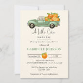 Eine kleine Süsse befindet sich auf der Way Orange Einladung (Vorderseite)