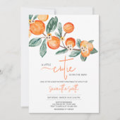 Eine kleine Süsse befindet sich auf der Way Orange Einladung (Vorderseite)