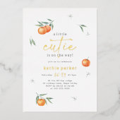 Eine kleine Süsse befindet sich auf der Way Orange Folieneinladung (Vorderseite)