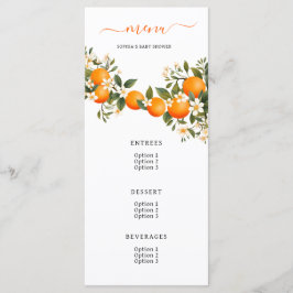 Eine kleine Süsse befindet sich auf der Way Orange Menükarte