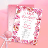 Eine kleine süße Candy Frame Girl Baby Sprinkle Einladung