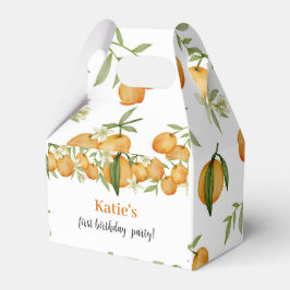 Eine kleine Süsse Citrus Birthday Gevor Box Geschenkschachtel