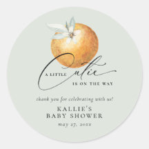 Eine kleine Süsse Citrus Orange Babydusche