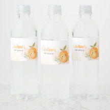 Eine kleine Süsse Citrus Orange Babydusche