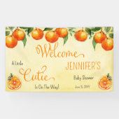 Eine kleine Süsse Citrus Watercolor Babydusche Banner (Horizontal)