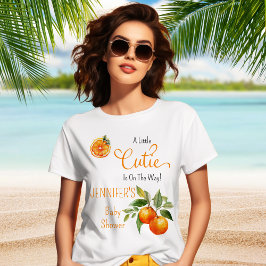 Eine kleine Süsse Citrus Watercolor Babydusche T-Shirt