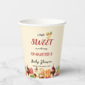 Eine kleine süße Dusche ist auf dem Weg zur Eiscre Pappbecher (Vorderseite)