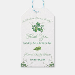 Eine kleine süße Erbse ist unterwegs! Babyparty Geschenkanhänger