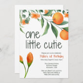 Eine kleine Süsse erste Einladung zum Geburtstag (Vorne/Hinten)