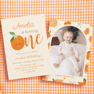 Eine kleine Süsse erste Geburtstagsparty Einladung