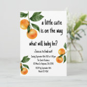 Eine kleine Süsse Geschlecht offenbart Einladung (Stehend Vorderseite)