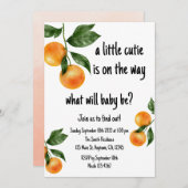 Eine kleine Süsse Geschlecht offenbart Einladung (Vorne/Hinten)