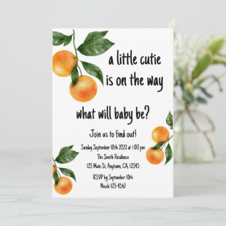 Eine kleine Süsse Geschlecht offenbart Einladung