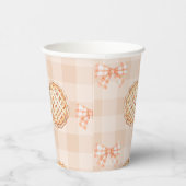 Eine kleine Süsse geschlechtsneutral Bow Babydusch Pappbecher (Rechts)