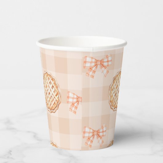 Eine kleine Süsse geschlechtsneutral Bow Babydusch Pappbecher (Rechts)